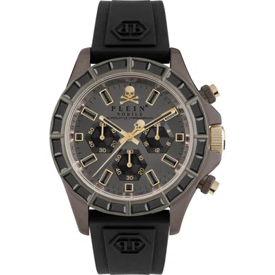 Philipp Plein Sport Nobile Racing Silicone Strap Chronograph Watch, 43mm In Ip Brown