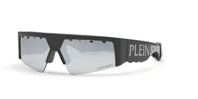 Philipp Plein Sport Ssp006 U28x Occhiali Da Sole Neri Per Uomo In Brown