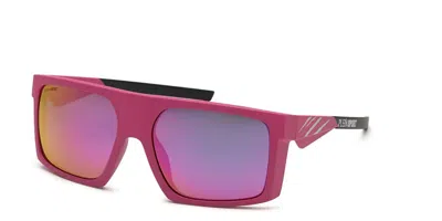 Philipp Plein Sport Ssp009 6ylp Occhiali Da Sole Rosa Per Uomo In Blue