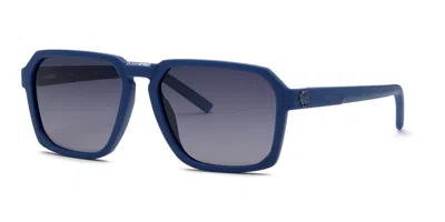 Philipp Plein Sport Ssp030 7u4p Occhiali Da Sole Blu Per Uomo