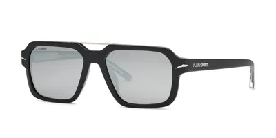 Philipp Plein Sport Ssp036 7epp Occhiali Da Sole Neri Per Uomo In Black