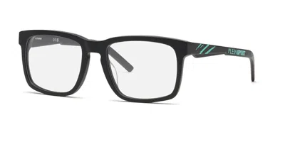 Philipp Plein Sport Vsp019 703y Occhiali Da Vista Neri Per Uomo (solo Montatura)