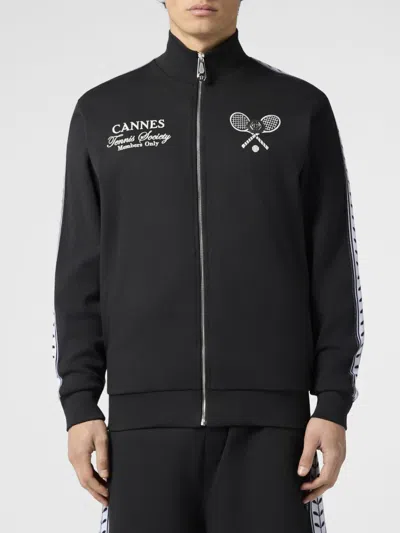 Philipp Plein Sporty Tennis Club Bomber Jacket In Black