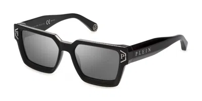 Philipp Plein Spp005m 700x Men's Sunglasses Black Size 57