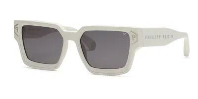 Philipp Plein Spp005v 06vc Women's Sunglasses White Size 57