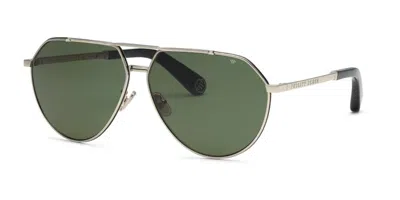 Philipp Plein Plein Signature Sunglasses In Green