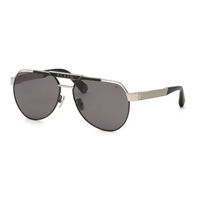 Philipp Plein Spp073m 0583 Palladium/smoke In Gray