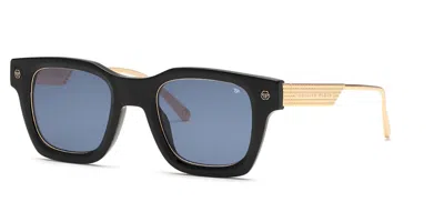 Philipp Plein Spp105m 0700 Women's Sunglasses  Size 50 In Blue