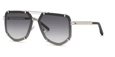 Philipp Plein Spp132 0k07 Women's Sunglasses Black Size 66