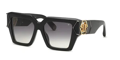 Philipp Plein Spp135m 0700 Women's Sunglasses Black Size 55