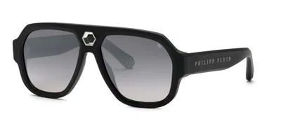 Philipp Plein Spp143 703x Women's Sunglasses  Size 58 In Black