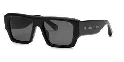 Philipp Plein Spp144 0700 Women's Sunglasses  Size 55 In Black