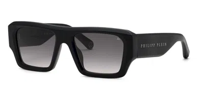 Philipp Plein Spp144 0703 Women's Sunglasses  Size 55 In Black