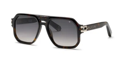 Philipp Plein Spp148m 0722 Occhiali Da Sole Tartarugatishell Per Uomo