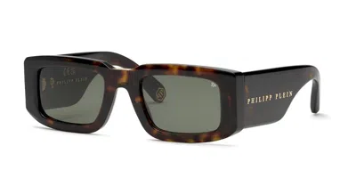 Philipp Plein Spp149v 0722 Occhiali Da Sole Tartarugatishell Per Uomo