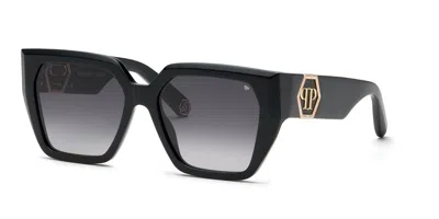Philipp Plein Spp160 0700 Women's Sunglasses Black Size 57