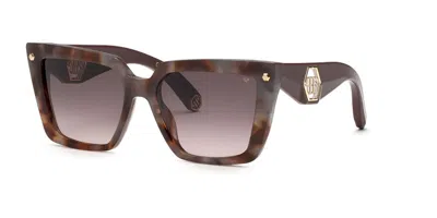 Philipp Plein Spp178 03ka Occhiali Da Sole Tartarugatishell Per Donna