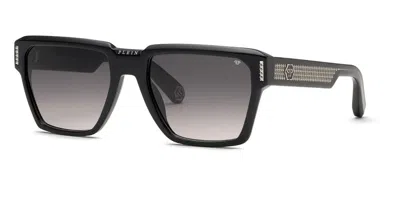 Philipp Plein Spp201m 700y Occhiali Da Sole Neri Per Donna In Black