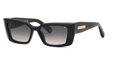 Philipp Plein Spp215m 0700 Women's Sunglasses Black Size 55