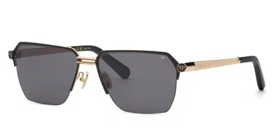 Philipp Plein Spp225m 0302 Men's Sunglasses Gold Size 61