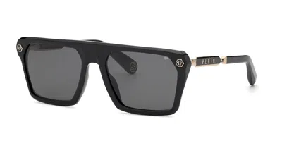 Philipp Plein Spp228 0700 Men's Sunglasses Black Size 59