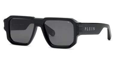 Philipp Plein Spp230 700k Men's Sunglasses Black Size 58