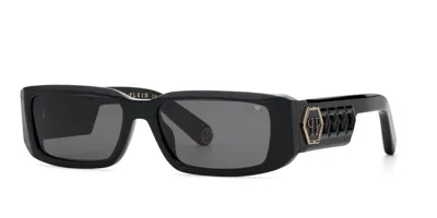 Philipp Plein Spp240m 0700 Women's Sunglasses Black Size 57
