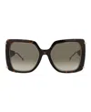 Philipp Plein Square-frame Acetate Sunglasses With Saddle Nose Bridge In Brown