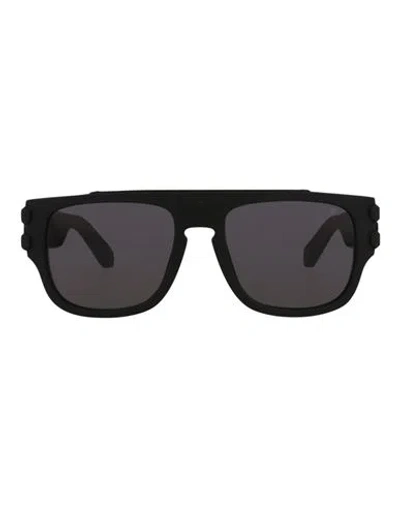 Philipp Plein Square-frame Acetate Sunglasses Man Sunglasses Black Size 55 Acetate
