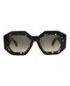 Philipp Plein Square-frame Acetate Sunglasses In Black