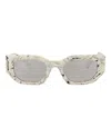 Philipp Plein Square-frame Acetate Sunglasses With Marbled Design