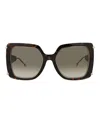 Philipp Plein Square-frame Acetate Sunglasses With Saddle Nose Bridge In Brown