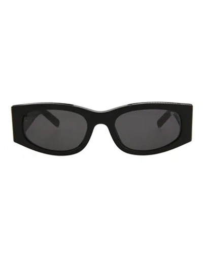 Philipp Plein Square-frame Acetate Sunglasses Woman Sunglasses Black Size 55 Acetate