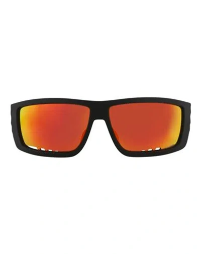 Philipp Plein Square-frame Injection Sunglasses Man Sunglasses Black Size 64 Plastic Material In Red