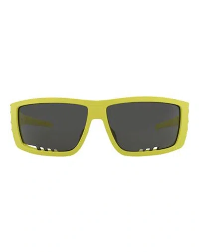 Philipp Plein Square-frame Injection Sunglasses Man Sunglasses Yellow Size 64 Plastic Material In Green