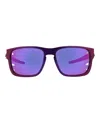 Philipp Plein Square-frame Injection Sunglasses In Violet Violet Pink