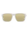 Philipp Plein Square-frame Injection Sunglasses In White Gold