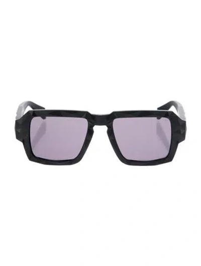 Pre-owned Philipp Plein Square Tinted Sunglasses In Black