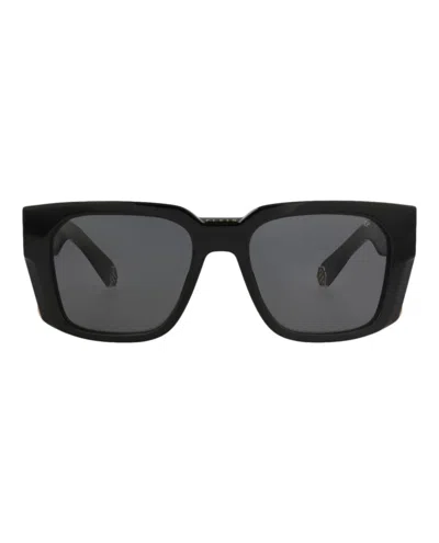 Philipp Plein Square-frame Acetate Sunglasses In Black