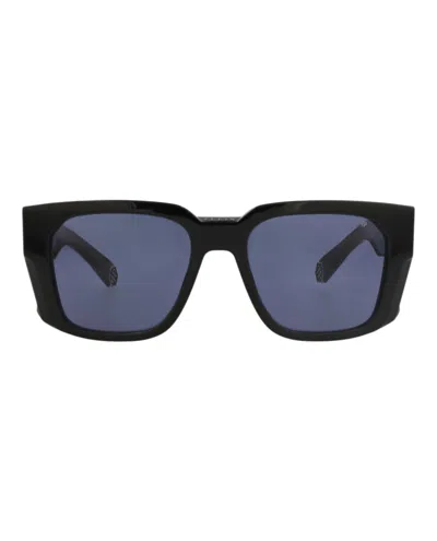 Philipp Plein Square-frame Acetate Sunglasses In Black