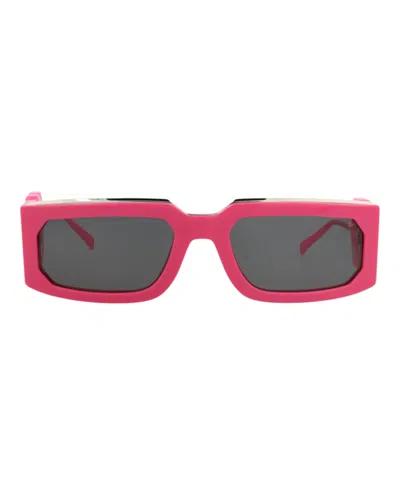 Philipp Plein Square-frame Acetate Sunglasses In Pink