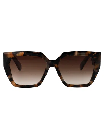 Philipp Plein Square Sunglasses Spp160 04 Bl In Brown