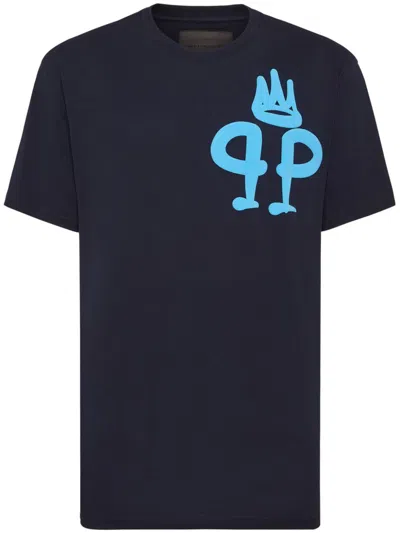 Philipp Plein Ss King T-shirt In Blue