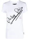 Philipp Plein Ss Signature Cotton T-shirt In 白色