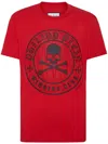 Philipp Plein Ss Skull&bones T-shirt In Red