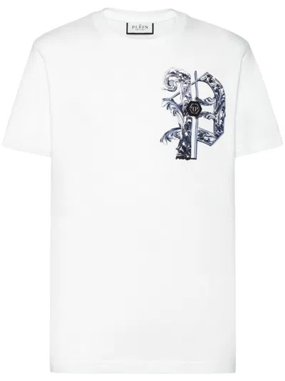 Philipp Plein Ss Skull-print T-shirt In White