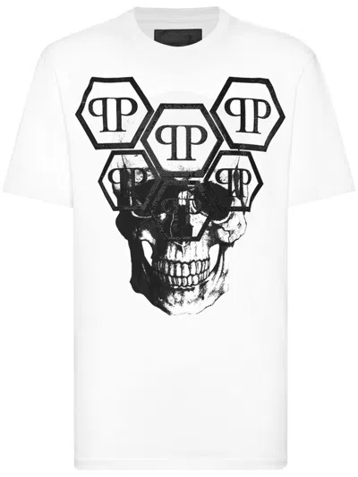 PHILIPP PLEIN SS STONES SKULL T-SHIRT