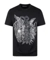 Philipp Plein Ss Tattoo Print T-shirt In Black