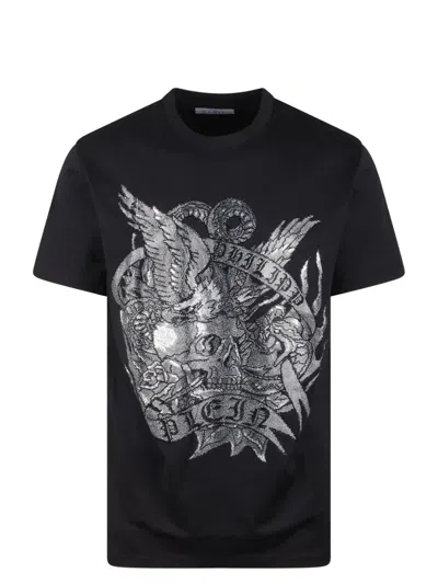 PHILIPP PLEIN SS TATTOO ROUND NECK T-SHIRT