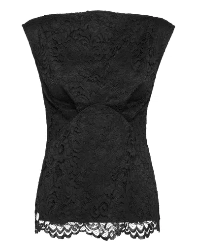 Philipp Plein Ss Top Lace In Black